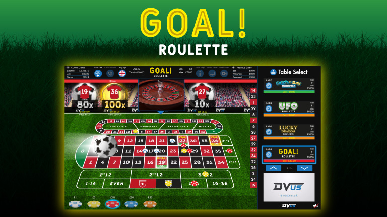 Goal multiplier roulette UI