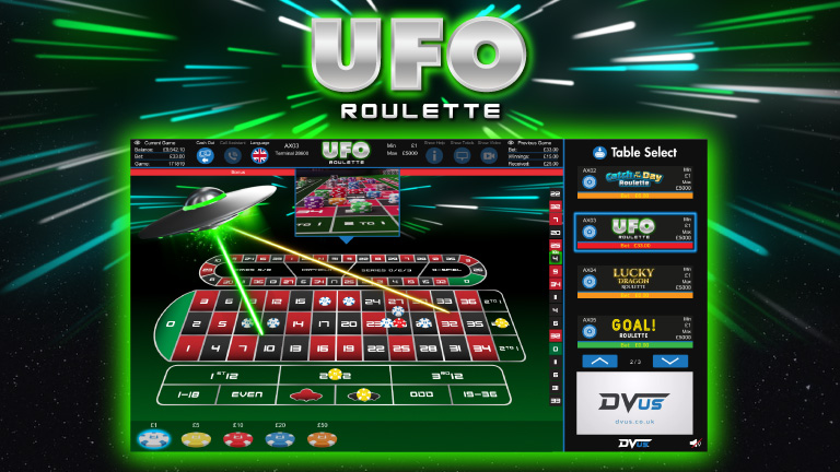 UFO multiplier roulette UI Terminal
